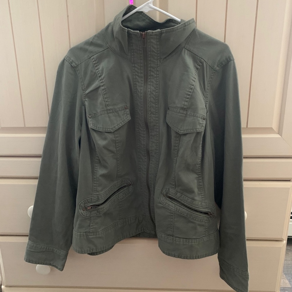 Army green jacket
